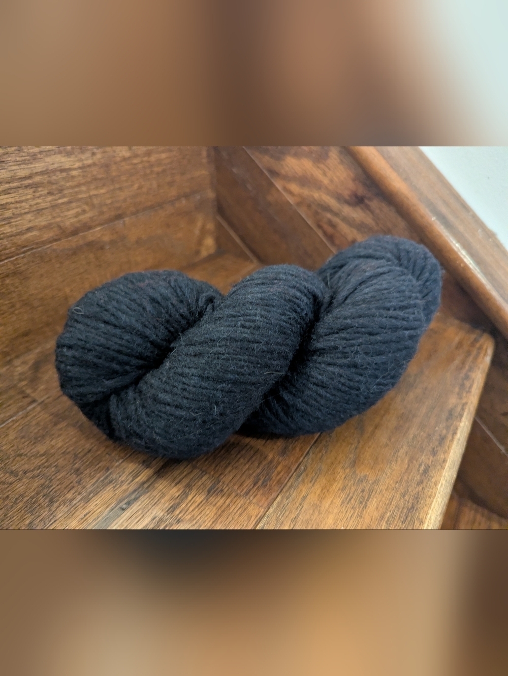 Yarn, Wool of the Andes Bulky Weight Yarn - Coal Black 106g Hank